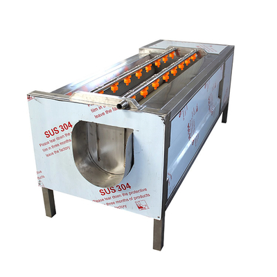 9 Psc Roller Brush Rüben Zwiebel 300 kg/h Gemüse Schälmaschine