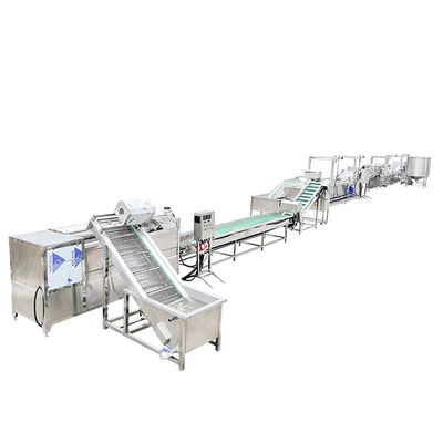 High Automation Kartoffelchips Produktionslinie SUS304 Französisch Pommes Machinery