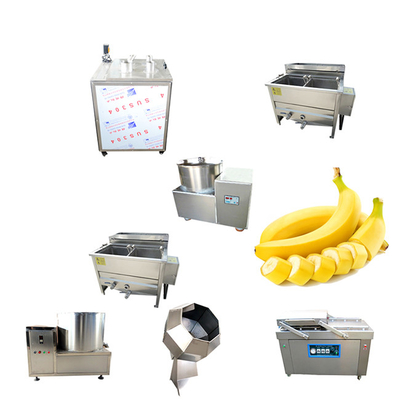 Vollautomatische Bananenchipsmachine Snack-Freitmaschine
