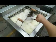 Industrial single frame frying machine, snack frying machine, French fries semi-automatic fryeing m