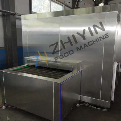 2000 kg/h Gemüseflüssigkeitsspeisenkühlmaschine Umrichtersteuerung
