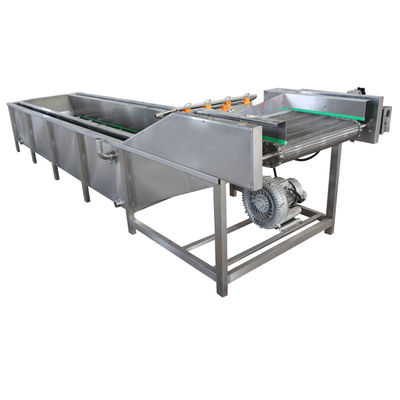 Kontinuierliche Ultraschall 220v Industrie-Gemüsewaschmaschine Obstreinigung